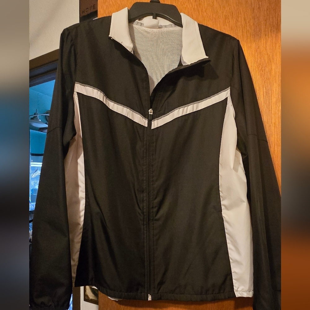 Danskin Now Black&white Studio/dance Lightweight Jacket SzXL - Picture 2 of 12